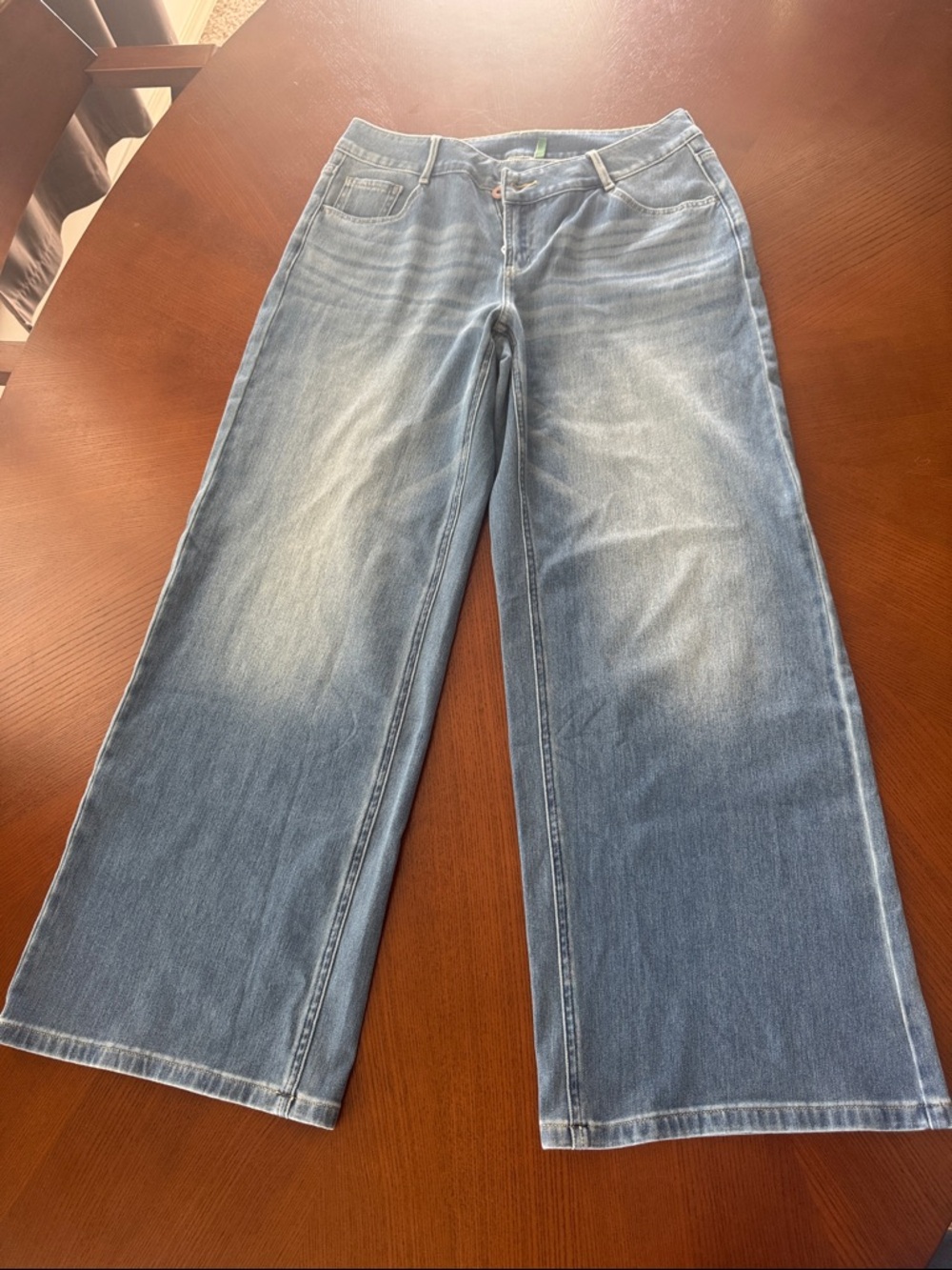 HALARA Light Blue Wide-Leg Women's Jeans